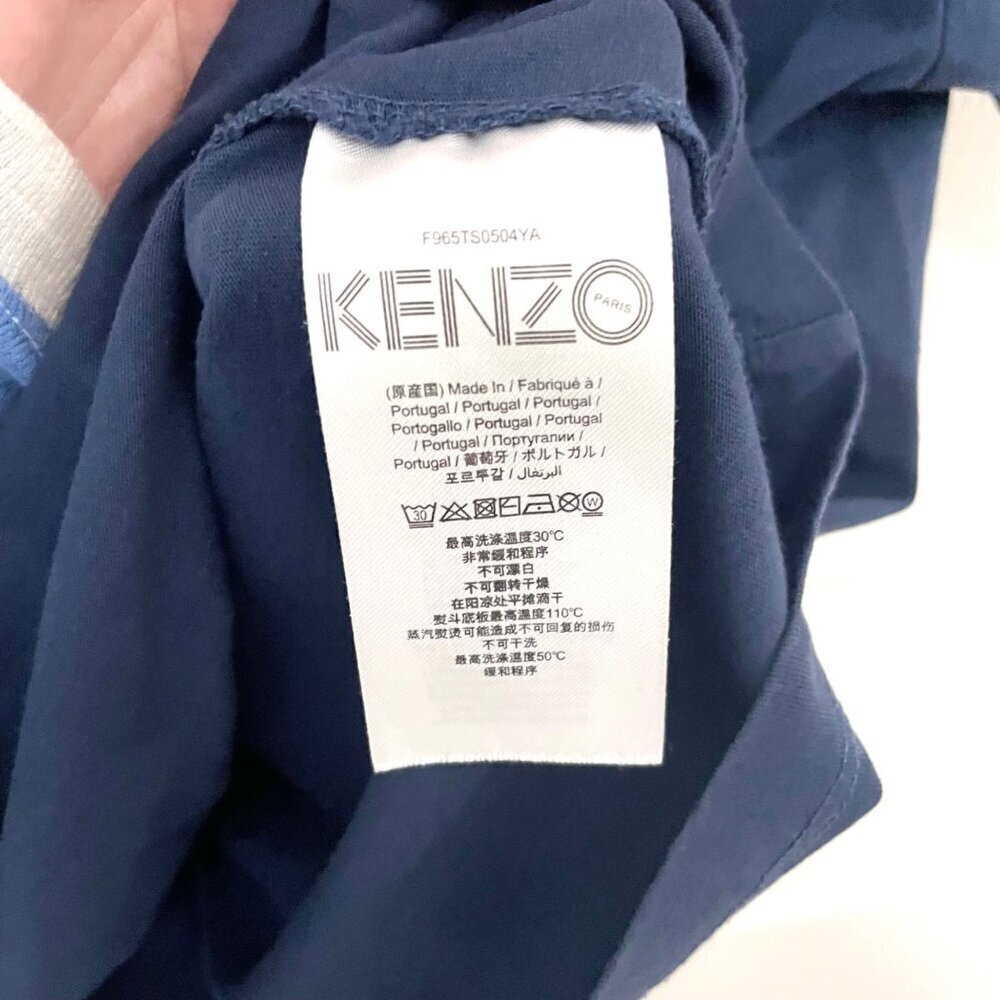 Kenzo Paris Tiger Big Logo Short Sleeve T-Shirt Black Orange Size M - Picture 5 of 7
